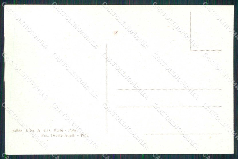 Croazia Croatia Pola Pula Comando in Capo cartolina RT6191 – retro