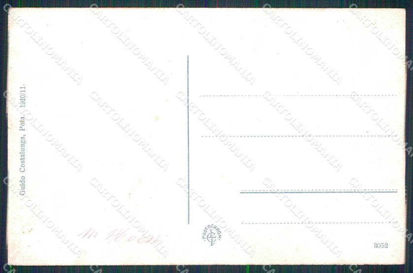 Croazia Croatia Pola Pula Scoglio Olivi Piroscafo cartolina RT6192 – retro