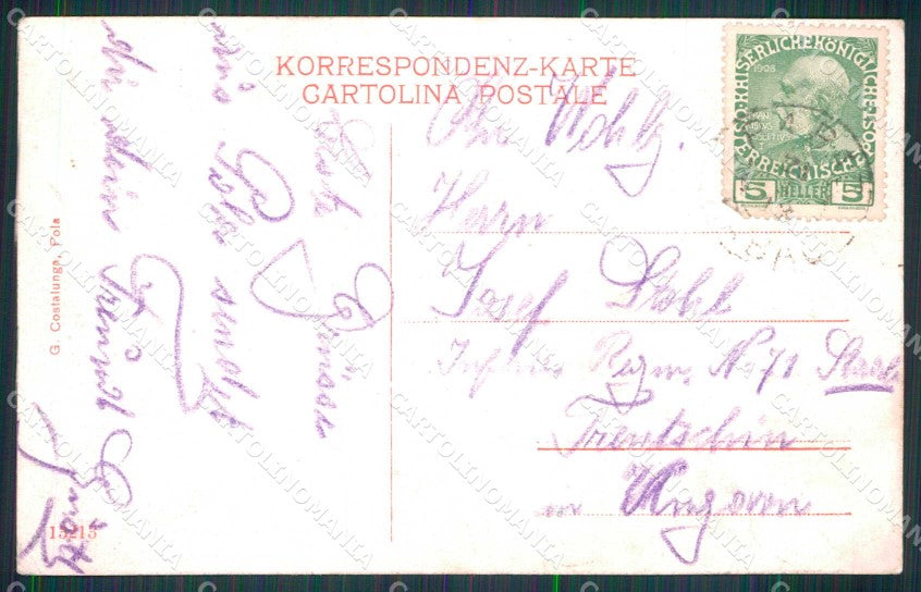 Croazia Croatia Pola Pula cartolina RT6193 – retro