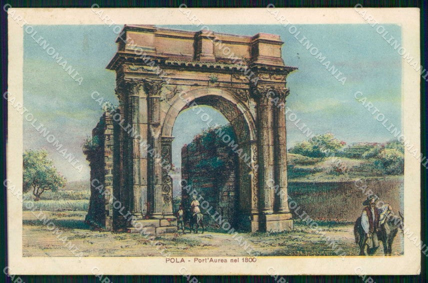 Croazia Croatia Pola Pula Port'Aurea cartolina RT6208 – fronte