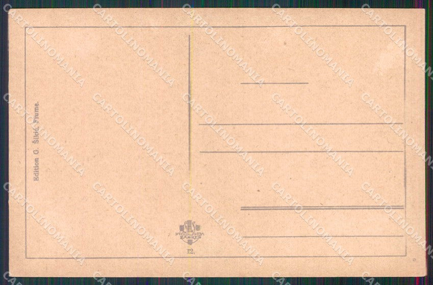 Croazia Croatia Fiume Rijeka Hotel Barche cartolina RT6273 – retro