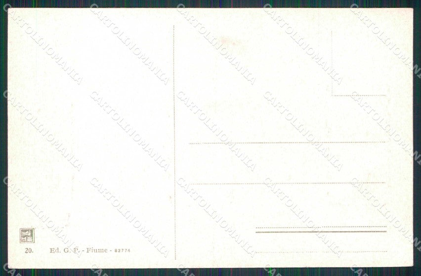 Croazia Croatia Fiume Rijeka Via Niccolò Machiavelli cartolina RT6294 – retro