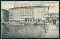 Croazia Croatia Fiume Rijeka Grand Hotel Europe Barche cartolina RT6298 – fronte