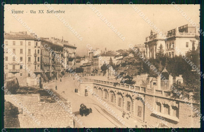 Croazia Croatia Fiume Rijeka Via XX Settembre cartolina RT6303 – fronte
