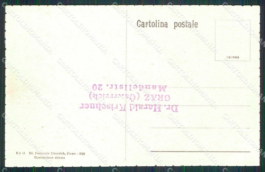 Croazia Croatia Fiume Rijeka Via XX Settembre cartolina RT6303 – retro