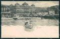 Croazia Croatia Fiume Rijeka Palazzo Adria Barche cartolina RT6308 – fronte