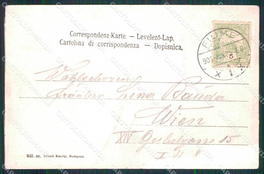Croazia Croatia Fiume Rijeka Via Andrassy cartolina RT6311 – retro
