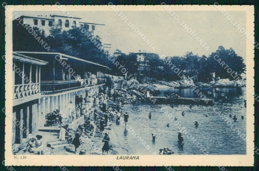 Croazia Croatia Laurana Lovran Spiaggia cartolina RT6319 – fronte