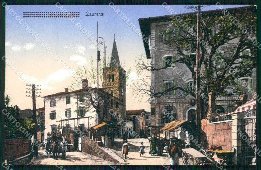Croazia Croatia Laurana Lovran Strada Chiesa Stengel 44780 cartolina RT6327 – fronte