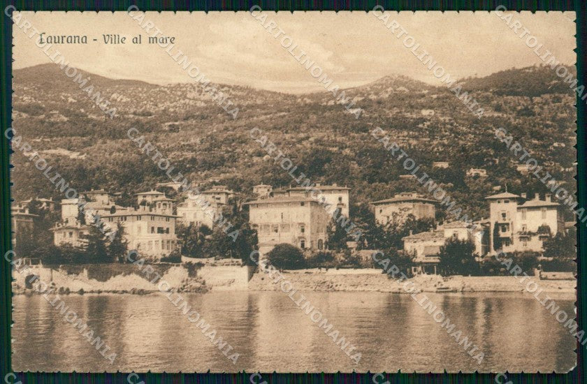 Croazia Croatia Laurana Lovran Ville al Mare cartolina RT6330 – fronte