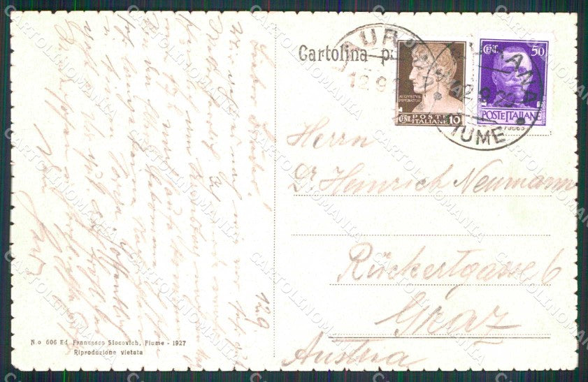 Croazia Croatia Laurana Lovran Ville al Mare cartolina RT6330 – retro