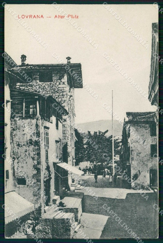 Croazia Croatia Laurana Lovrana Vecchia Piazza Foto cartolina RT6333 – fronte