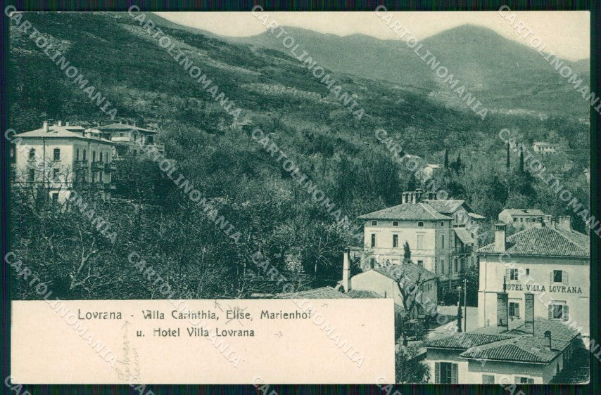 Croazia Croatia Laurana Lovrana Hotel Villa Lovrana cartolina RT6334 – fronte