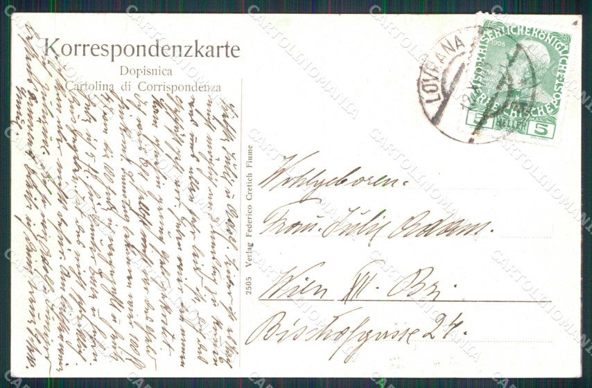 Croazia Croatia Laurana Lovrana cartolina RT6335 – retro