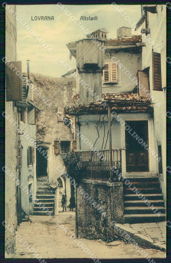 Croazia Croatia Laurana Lovrana Città Vecchia cartolina RT6349 – fronte