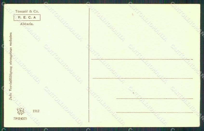 Croazia Croatia Laurana Lovrana Città Vecchia cartolina RT6349 – retro