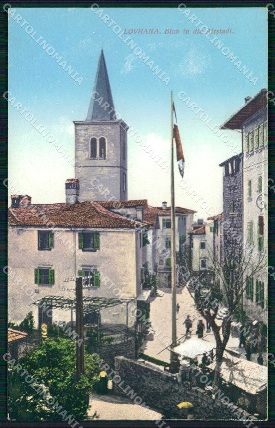 Croazia Croatia Laurana Lovrana Veduta Città Vecchia cartolina RT6359 – fronte