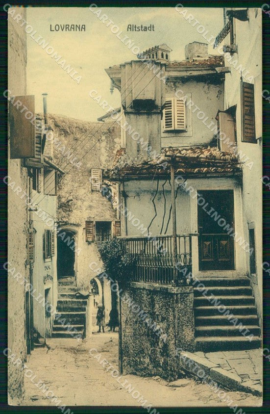 Croazia Croatia Laurana Lovrana Città Vecchia cartolina RT6365 – fronte