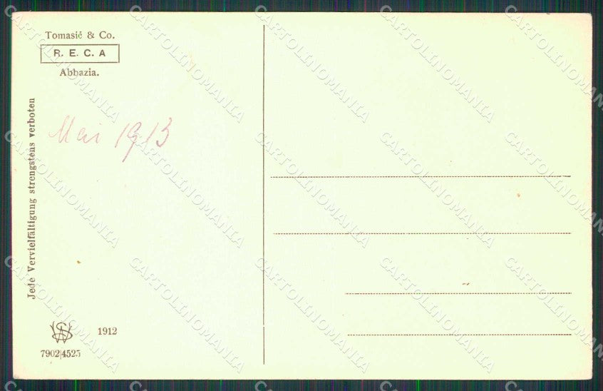 Croazia Croatia Laurana Lovrana Città Vecchia cartolina RT6365 – retro
