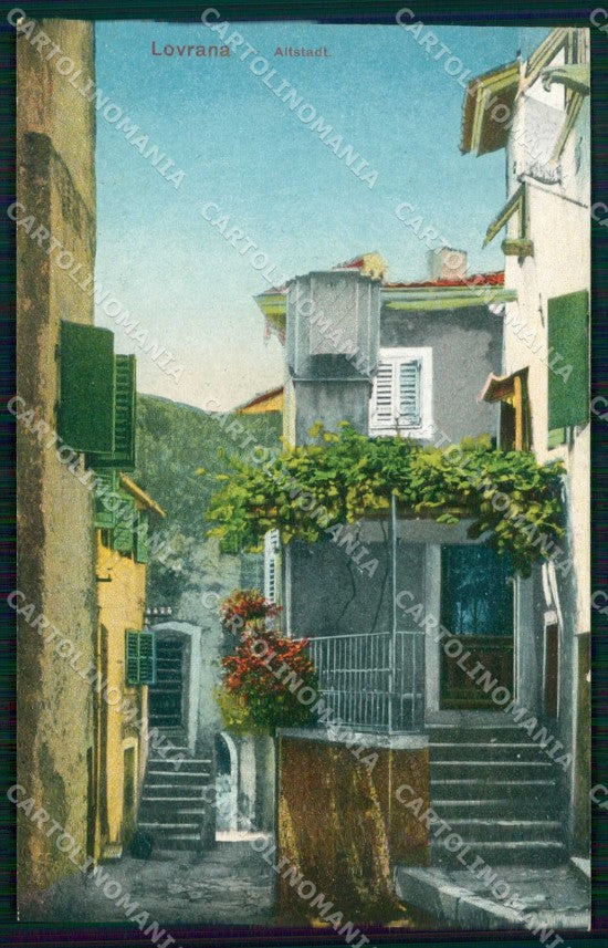 Croazia Croatia Laurana Lovrana Città Vecchia cartolina RT6367 – fronte
