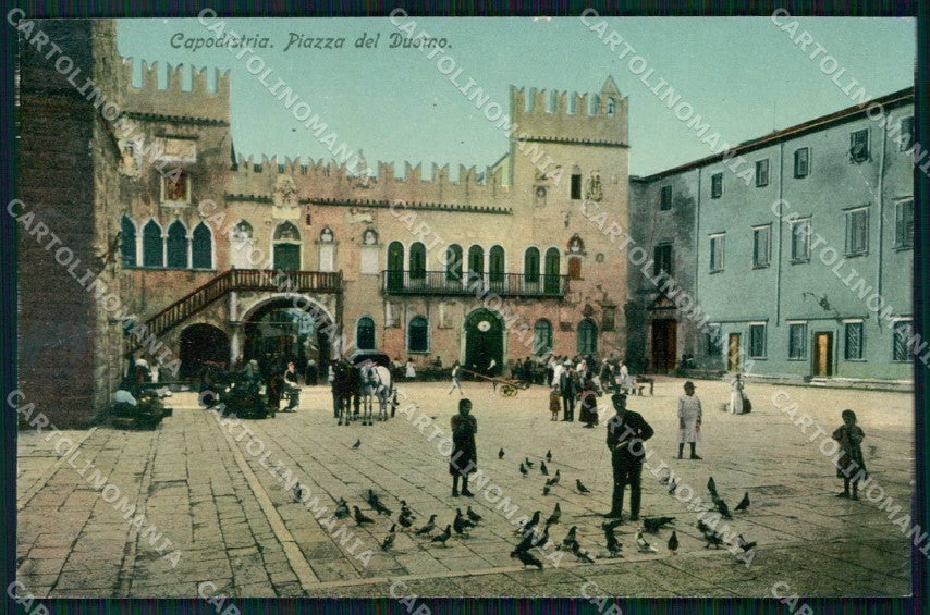 Slovenia Slovenija Capodistria Koper Palazzo del Duomo PIEGA cartolina RT6409 – fronte