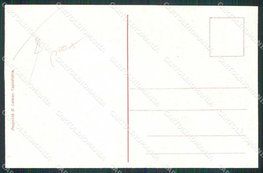 Slovenia Slovenija Capodistria Koper Palazzo del Duomo PIEGA cartolina RT6409 – retro