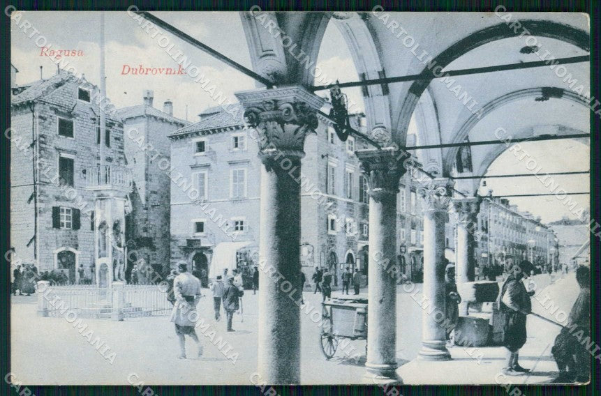 Croazia Croatia Ragusa Dubrovnik Portici cartolina RT6429 – fronte