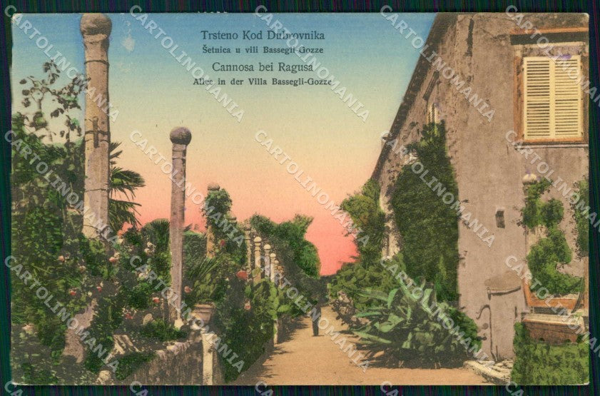 Croazia Croatia Ragusa Dubrovnik Villa Bassegli Gozze cartolina RT6434 – fronte
