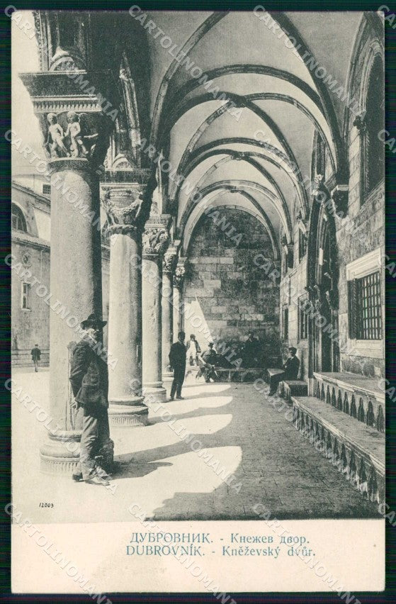 Croazia Croatia Ragusa Dubrovnik Portici cartolina RT6449 – fronte