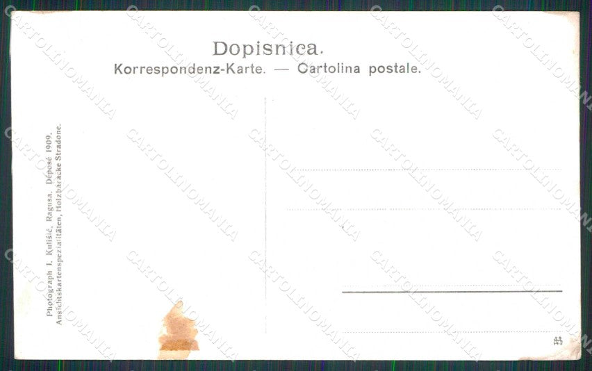 Croazia Croatia Ragusa Dubrovnik Torre Minceta cartolina RT6454 – retro