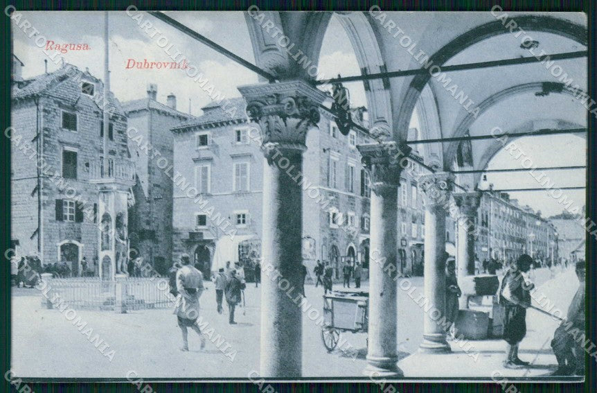 Croazia Croatia Ragusa Dubrovnik Portici cartolina RT6467 – fronte
