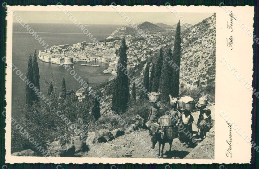 Croazia Croatia Ragusa Dubrovnik Mulattiera Foto cartolina RT6469 – fronte