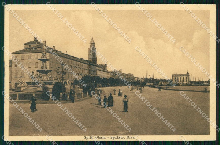 Croazia Croatia Spalato Split Riva Stengel 4965 cartolina RT6472 – fronte