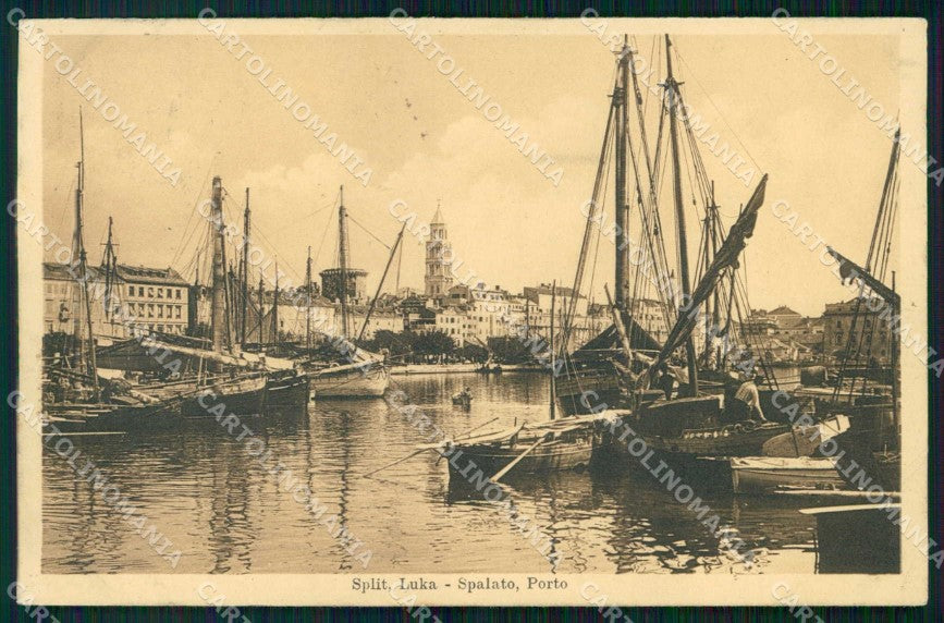 Croazia Croatia Spalato Split Porto Barche Stengel 40440 cartolina RT6473 – fronte