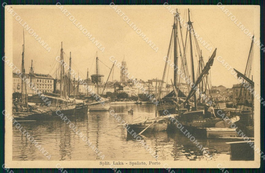 Croazia Croatia Spalato Split Porto Barche Stengel 40440 cartolina RT6474 – fronte