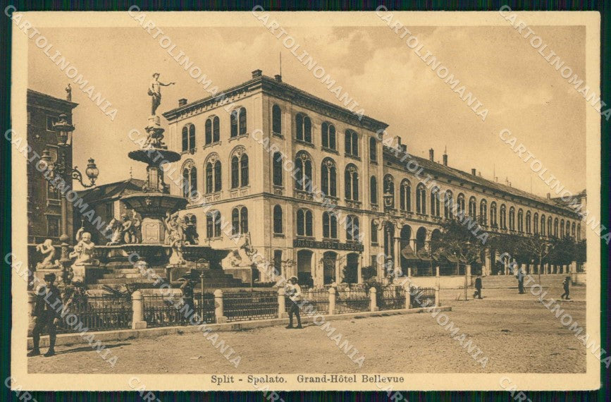 Croazia Croatia Spalato Split Hotel Bellevue Stengel 40441 cartolina RT6485 – fronte