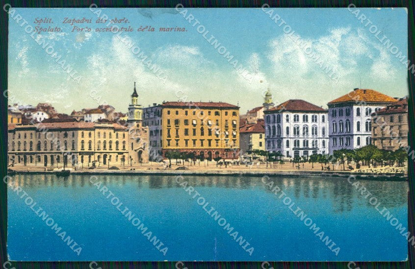 Croazia Croatia Spalato Split Porto Occidentale Marina cartolina RT6493 – fronte