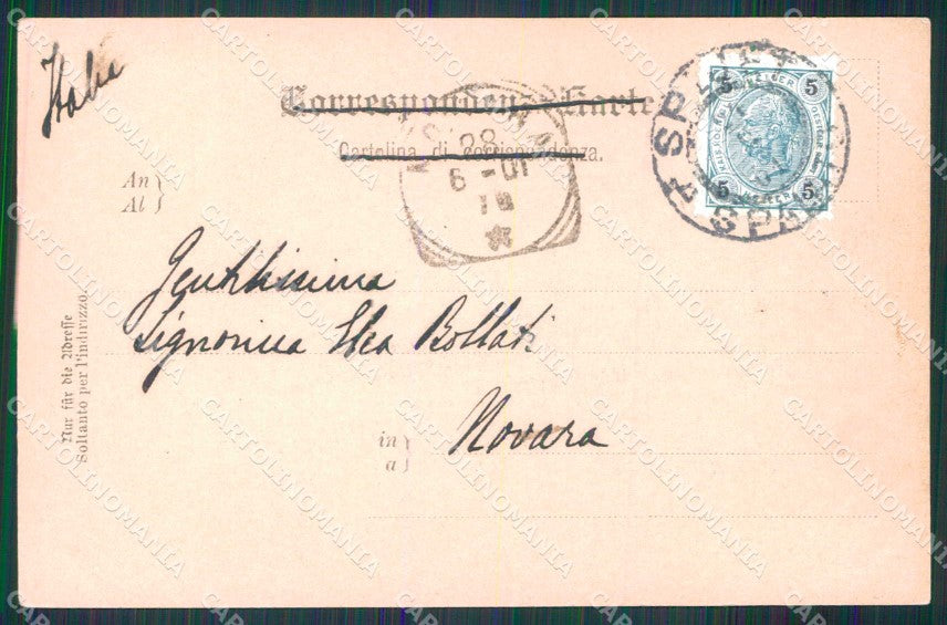 Croazia Croatia Spalato Split Saluto da Stengel 4945 MACCHIA cartolina RT6497 – retro