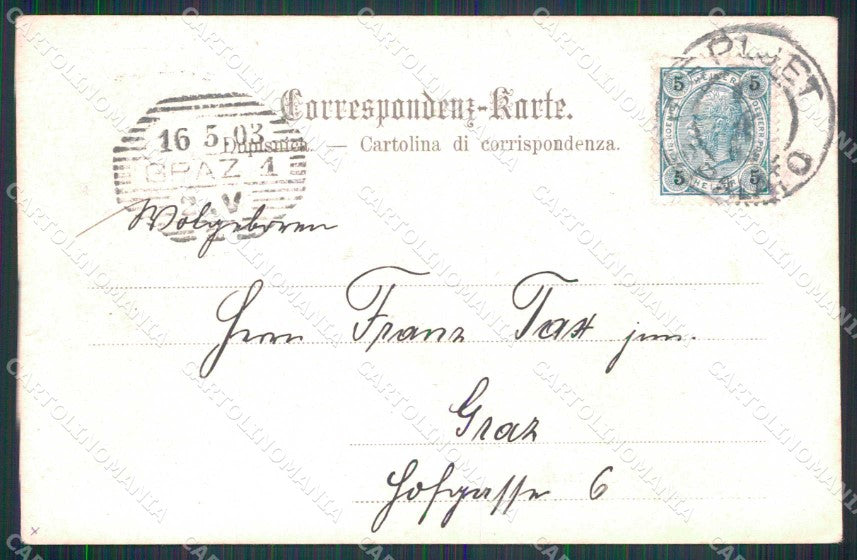 Croazia Croatia Spalato Split Palazzo Comunale cartolina RT6508 – retro