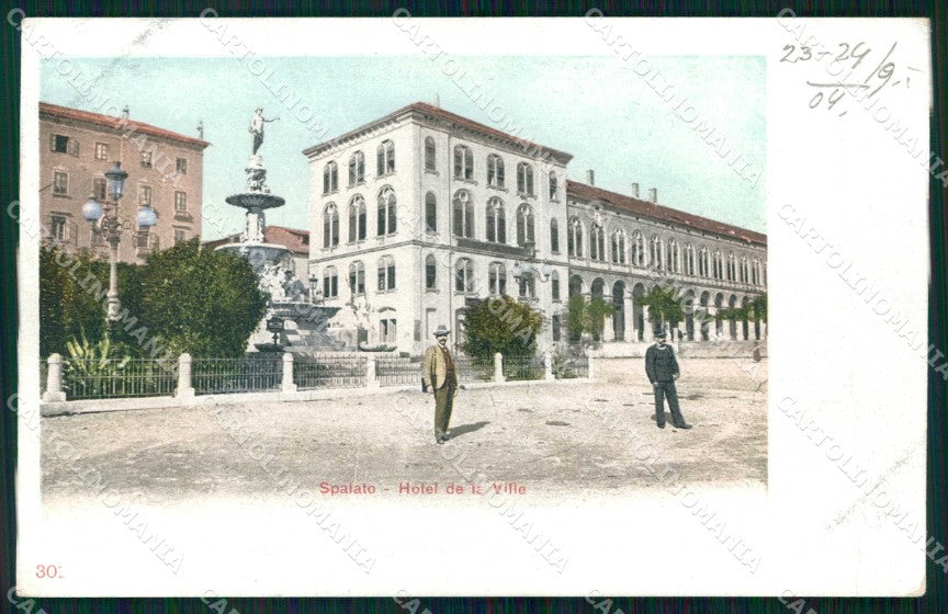Croazia Croatia Spalato Split Hotel de la Ville cartolina RT6510 – fronte