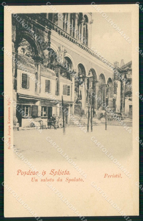 Croazia Croatia Spalato Split Saluto da cartolina RT6513 – fronte