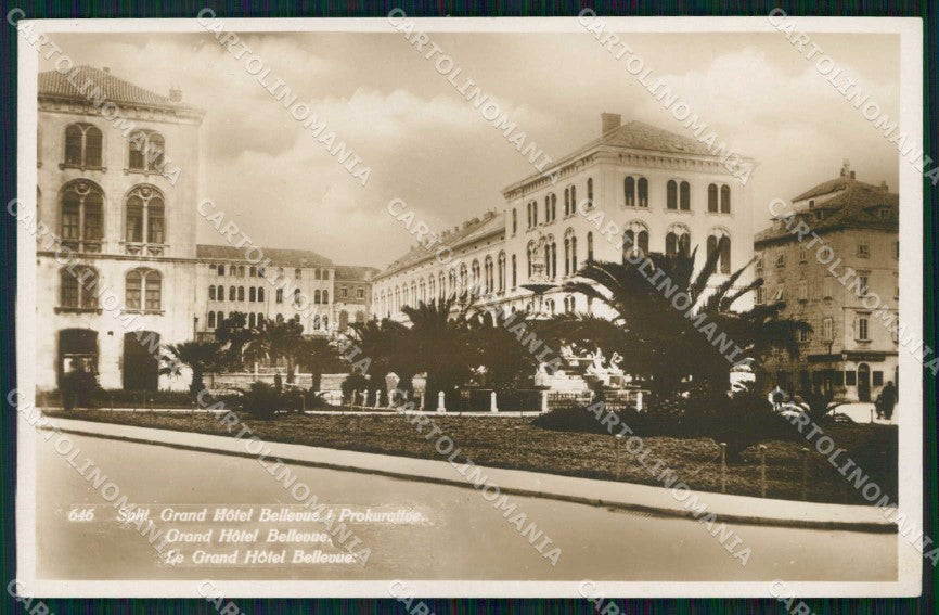 Croazia Croatia Spalato Split Grand Hotel Bellevue Foto cartolina RT6522 – fronte