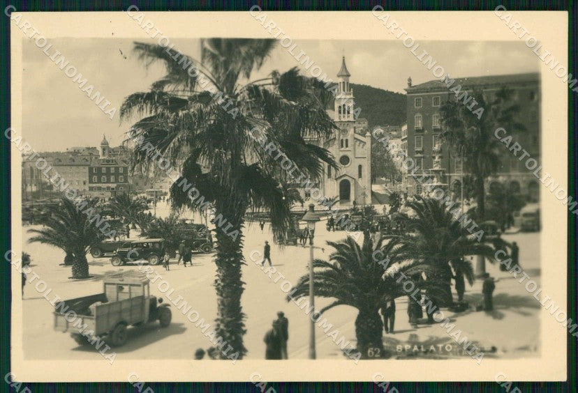 Croazia Croatia Spalato Split Piazza Palme Foto cartolina RT6523 – fronte