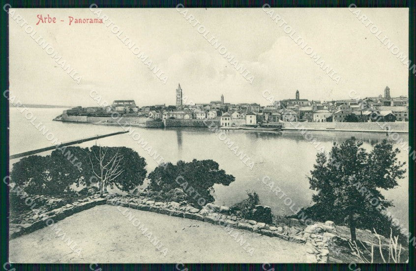 Croazia Croatia Arbe Rab Veduta Generale cartolina RT6532 – fronte