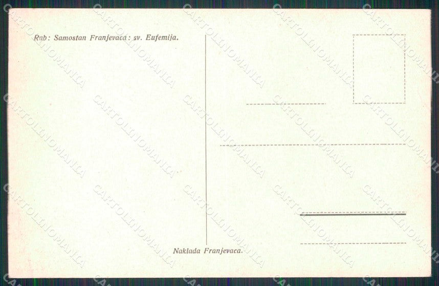 Croazia Croatia Arbe Rab cartolina RT6534 – retro