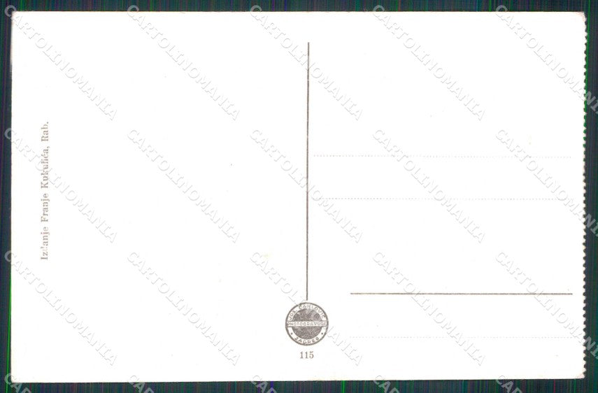 Croazia Croatia Arbe Rab Motivo cartolina RT6536 – retro