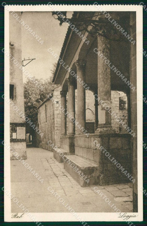 Croazia Croatia Arbe Rab Loggia cartolina RT6537 – fronte