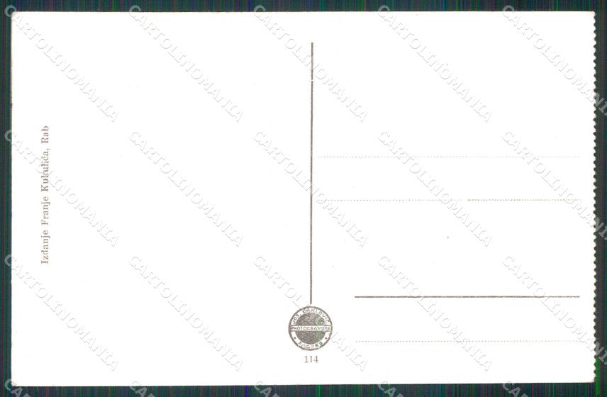 Croazia Croatia Arbe Rab Loggia cartolina RT6537 – retro