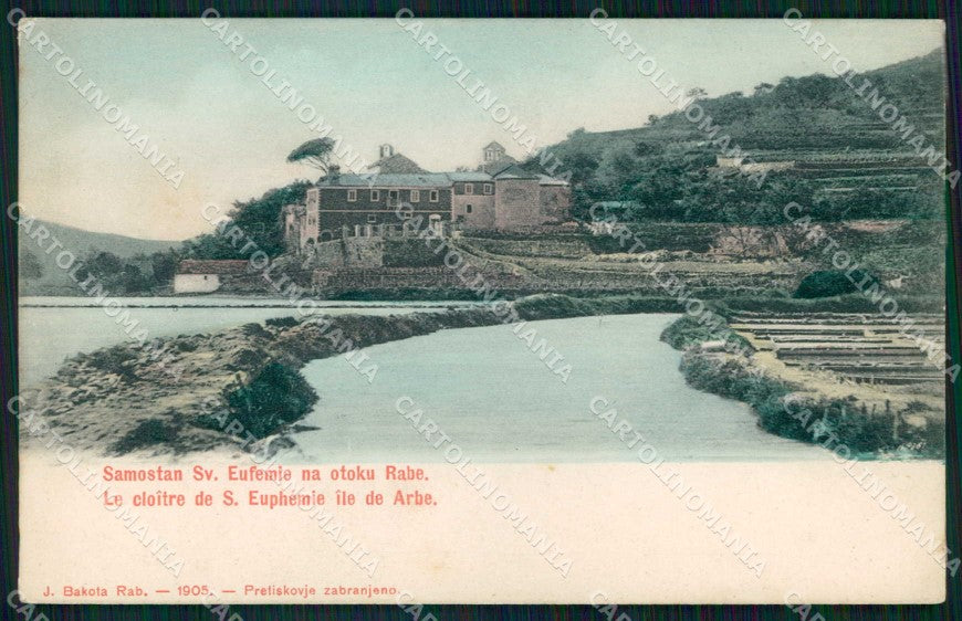 Croazia Croatia Arbe Rab Chiostro di Sant'Eufemio cartolina RT6538 – fronte