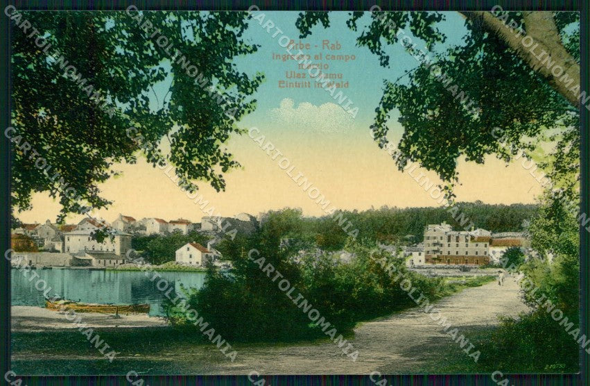 Croazia Croatia Arbe Rab Ingresso Campo Marzio cartolina RT6541 – fronte